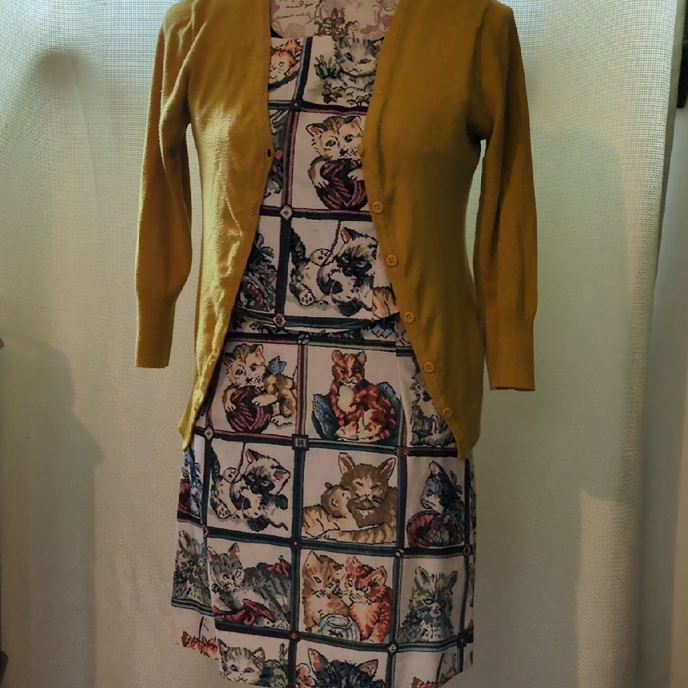 SHEIN Cat Print Pencil Skirt with Top